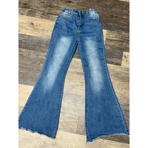 GIRLS BELL BOTTOM JEANS